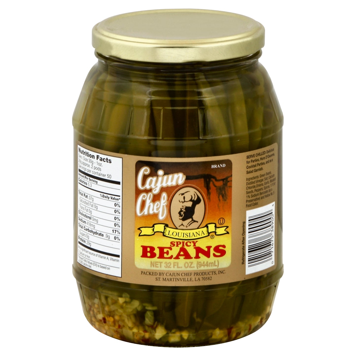 Cajun Chef Beans 32 oz