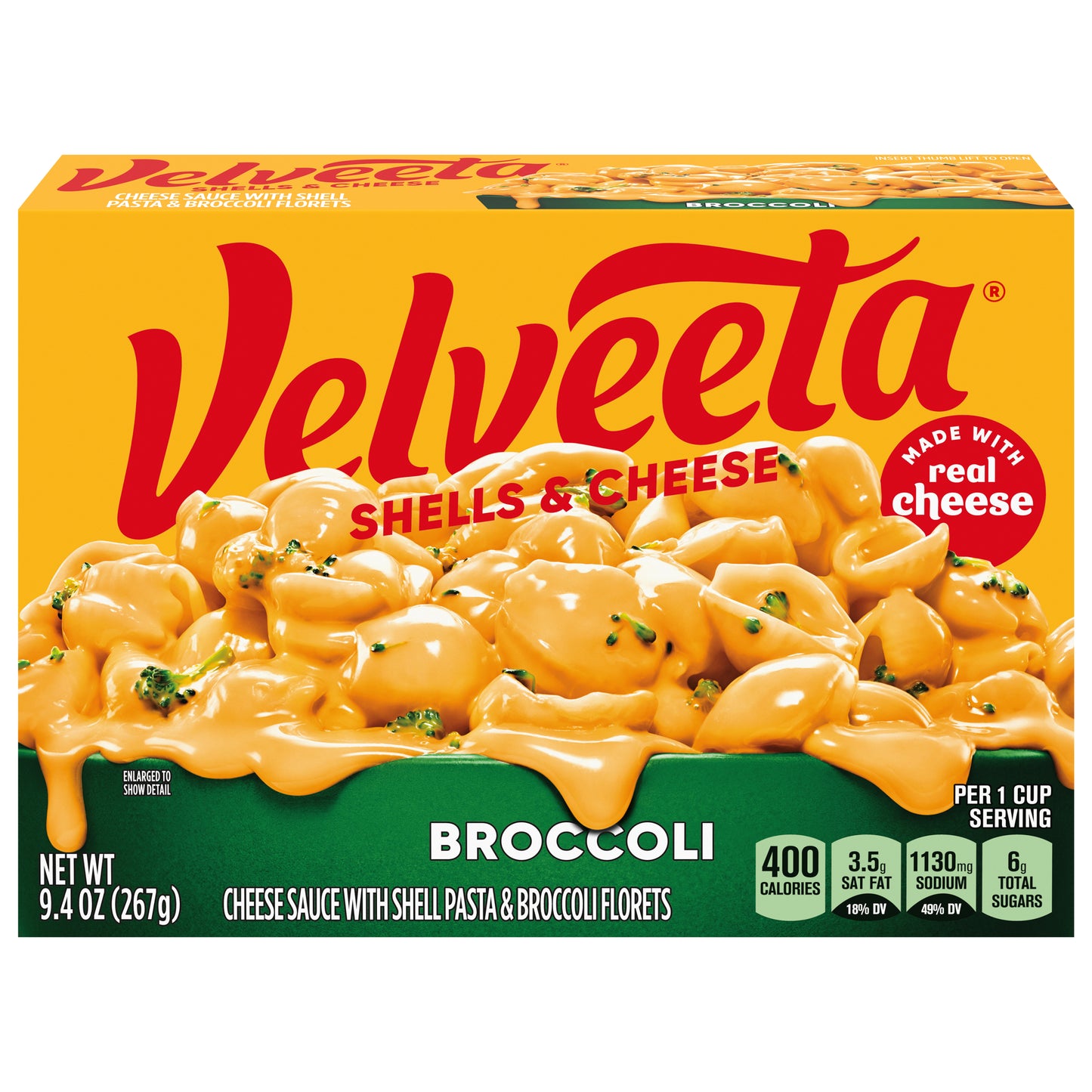 Velveeta Broccoli Shells & Cheese 9.4 oz