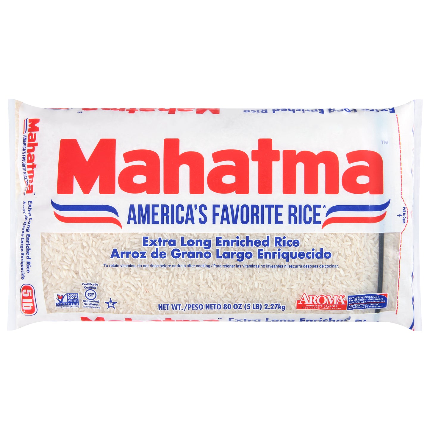 Mahatma Enriched Extra Long Rice 80 oz