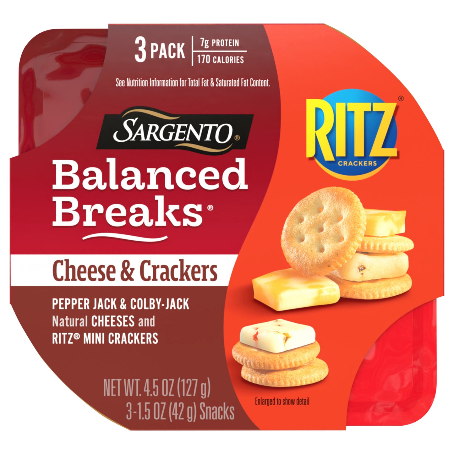 Sargento 3 Pack Balanced Breaks 3 snacks 1.5 oz Tray 3 ea Box