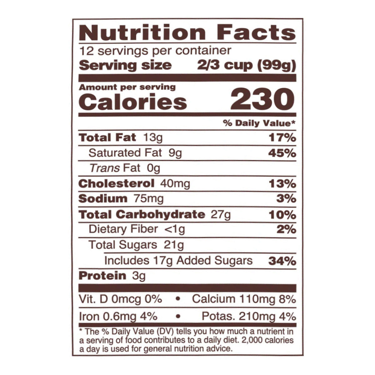 Blue Bell Chocolate Chip Ice Cream 0.5 gal