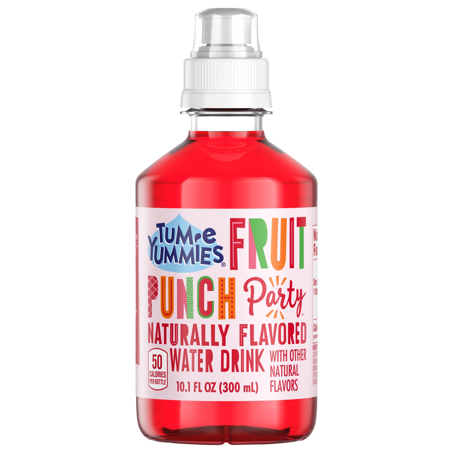 Tum-E Yummies Fruit Punch Party, Naturally Fruit Flavored Water Drink, 10.1 fl oz
