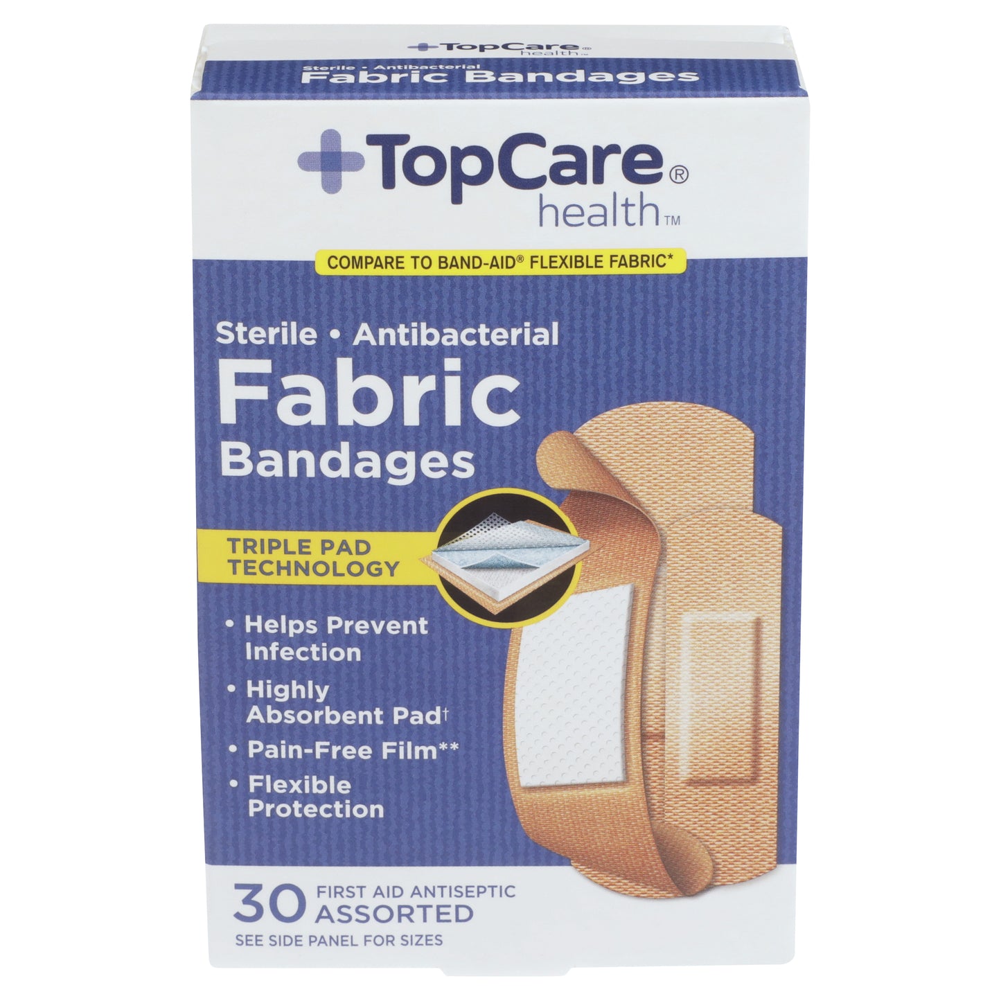 TopCare TOPCARE BAND FABRIC ASST 30 CT