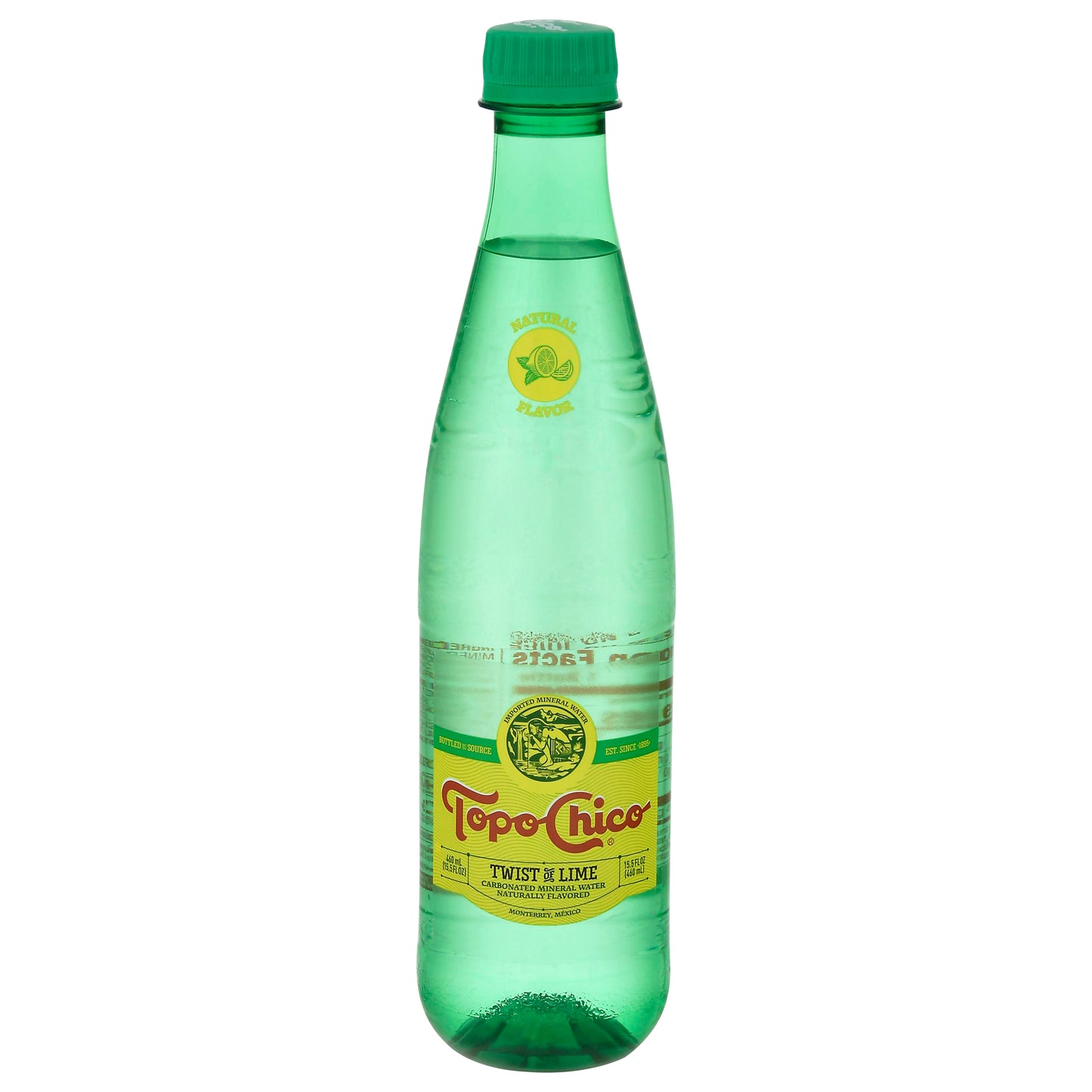 Topo Chico Carbonated Twist of Lime Mineral Water 15.5 fl oz