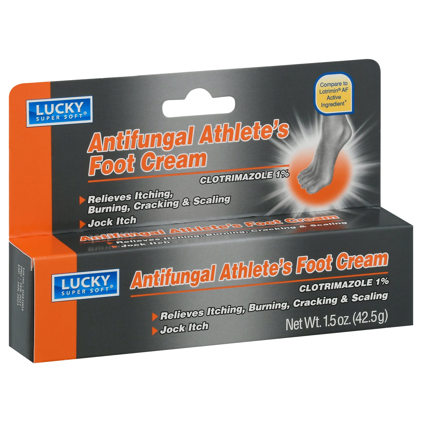Lucky Super Soft Antifungal Athlete's Foot Cream 1.5 oz
