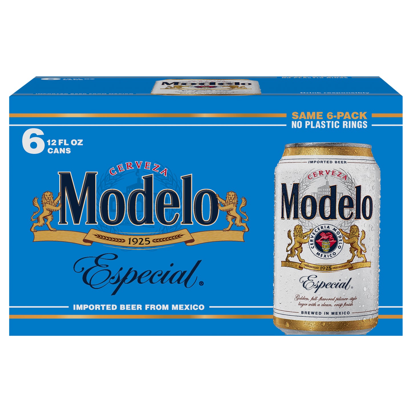 Modelo Especial Mexican Lager Beer, 6 pk 12 fl oz Cans, 4.4% ABV