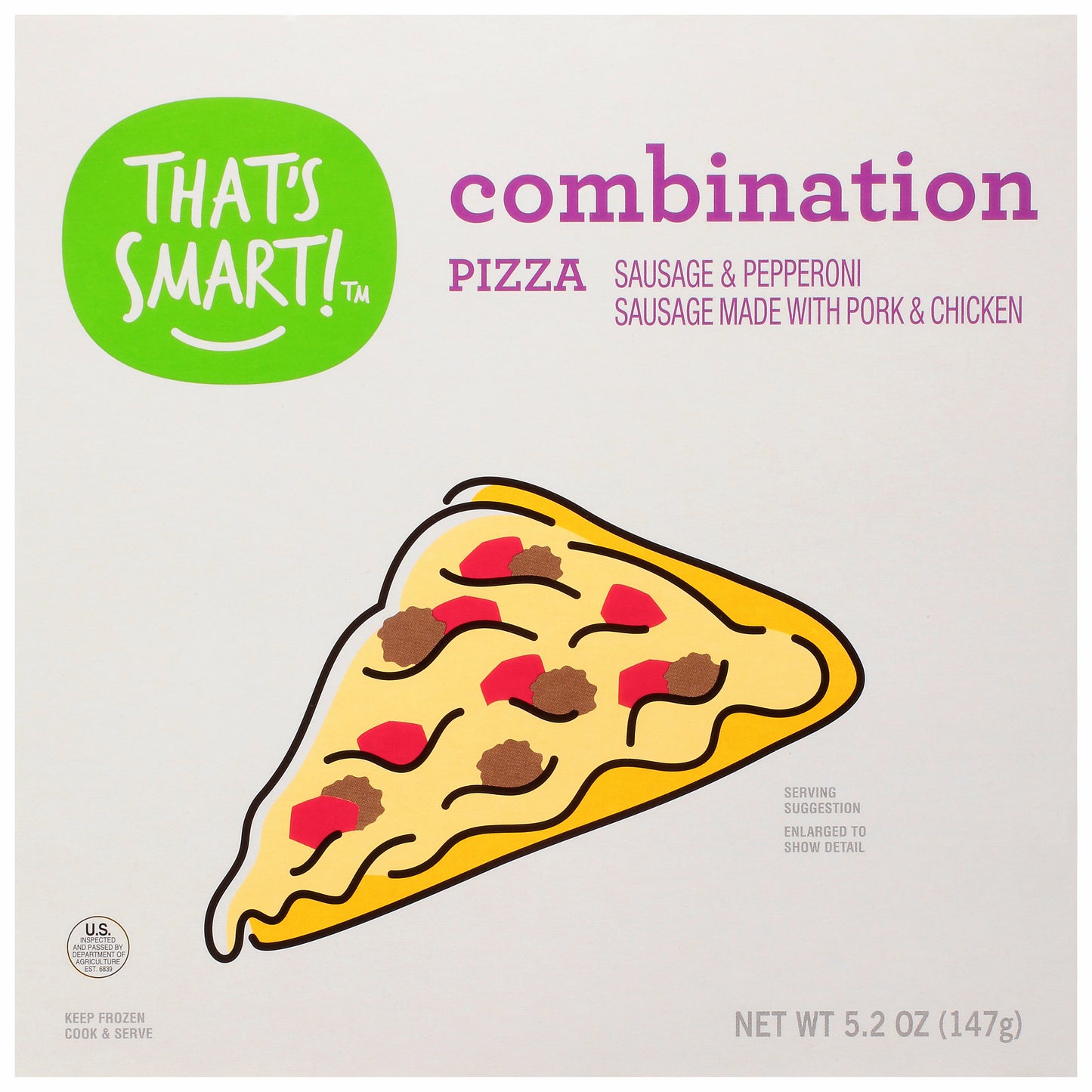 That's Smart! Combination Sausage & Pepperoni Pizza 5.2 oz