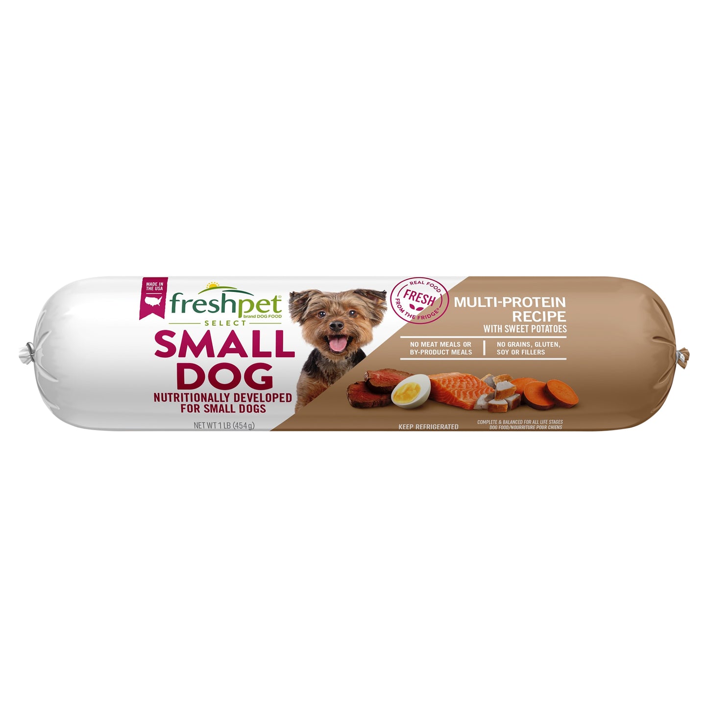 Freshpet Select Small Dog Multi-Protein Recipe With Sweet Potatoes Dog Food 1 lb