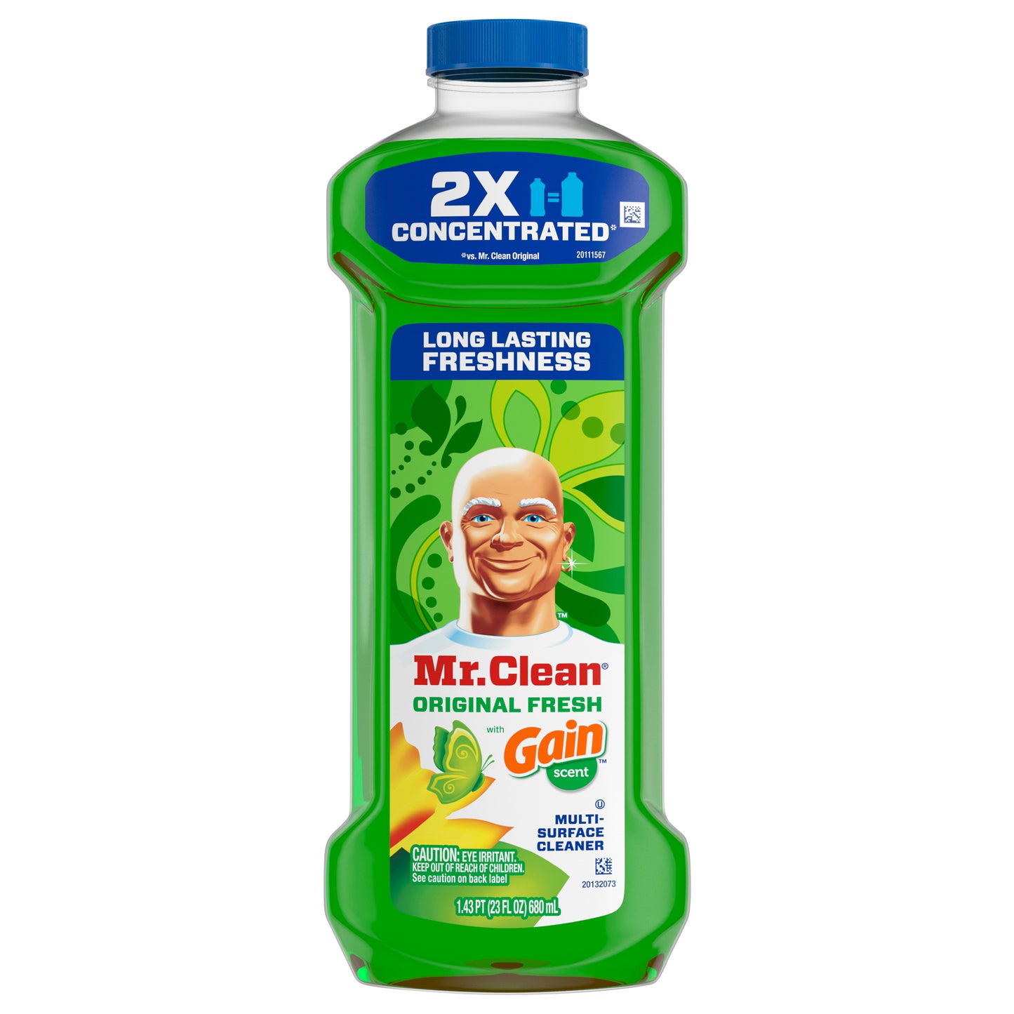 Mr. Clean 2X Concentrated Multi Surface Cleaner with Gain Original Scent, All Purpose Cleaner, 23 fl oz