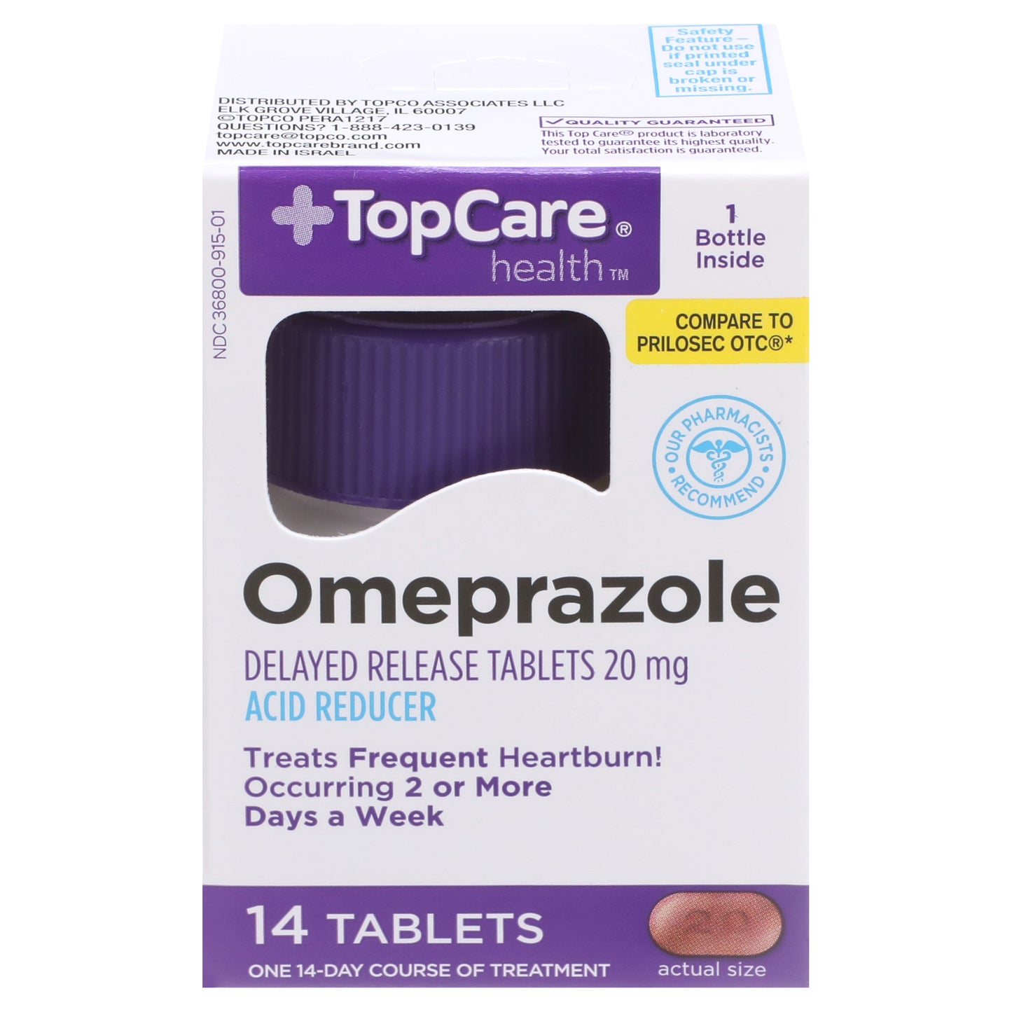 TopCare TOPCARE OMERPRAZOLE TABS 14 CT