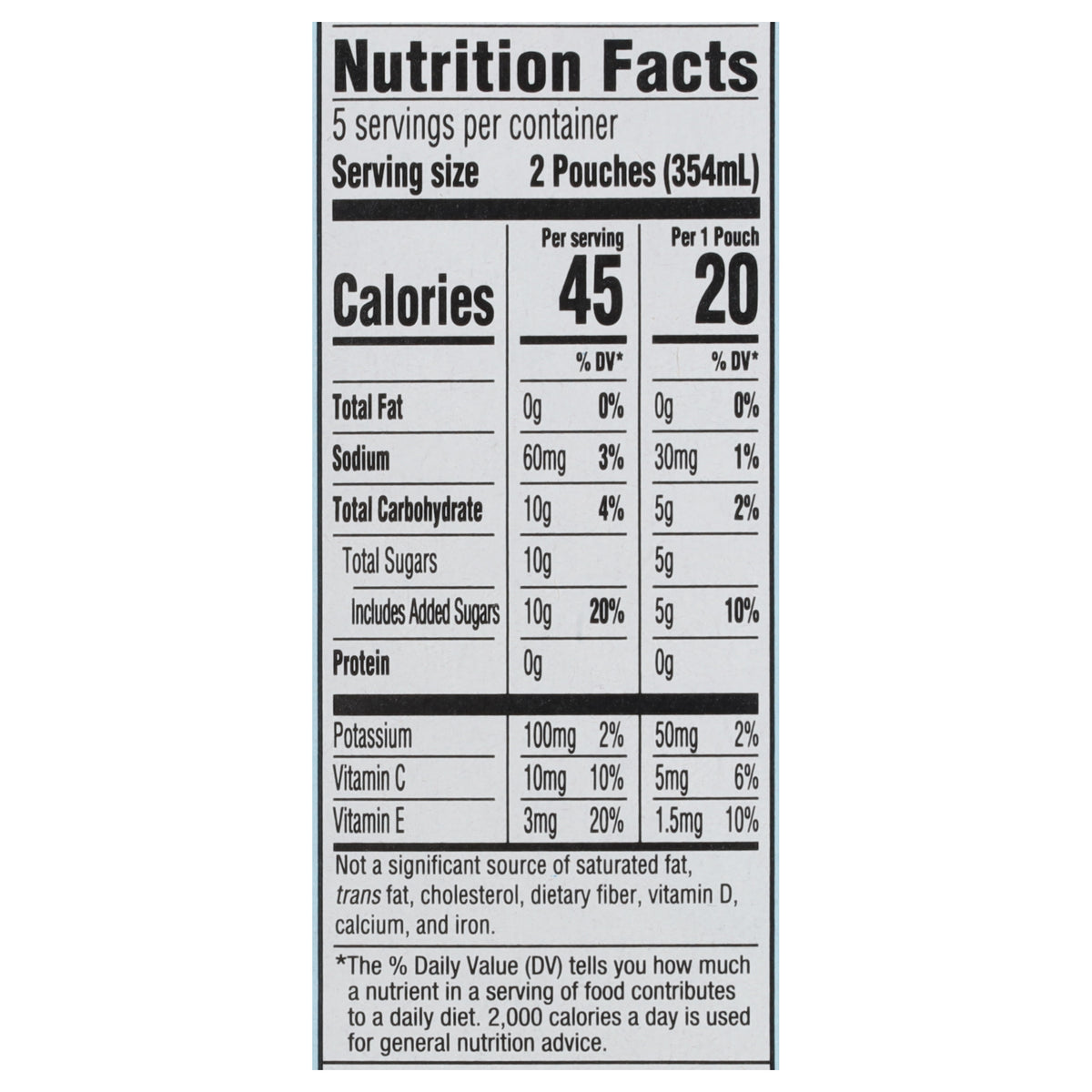Capri Sun Hydrate Tropical Punch Drink with Electrolytes 10 - 6 fl oz Pouches