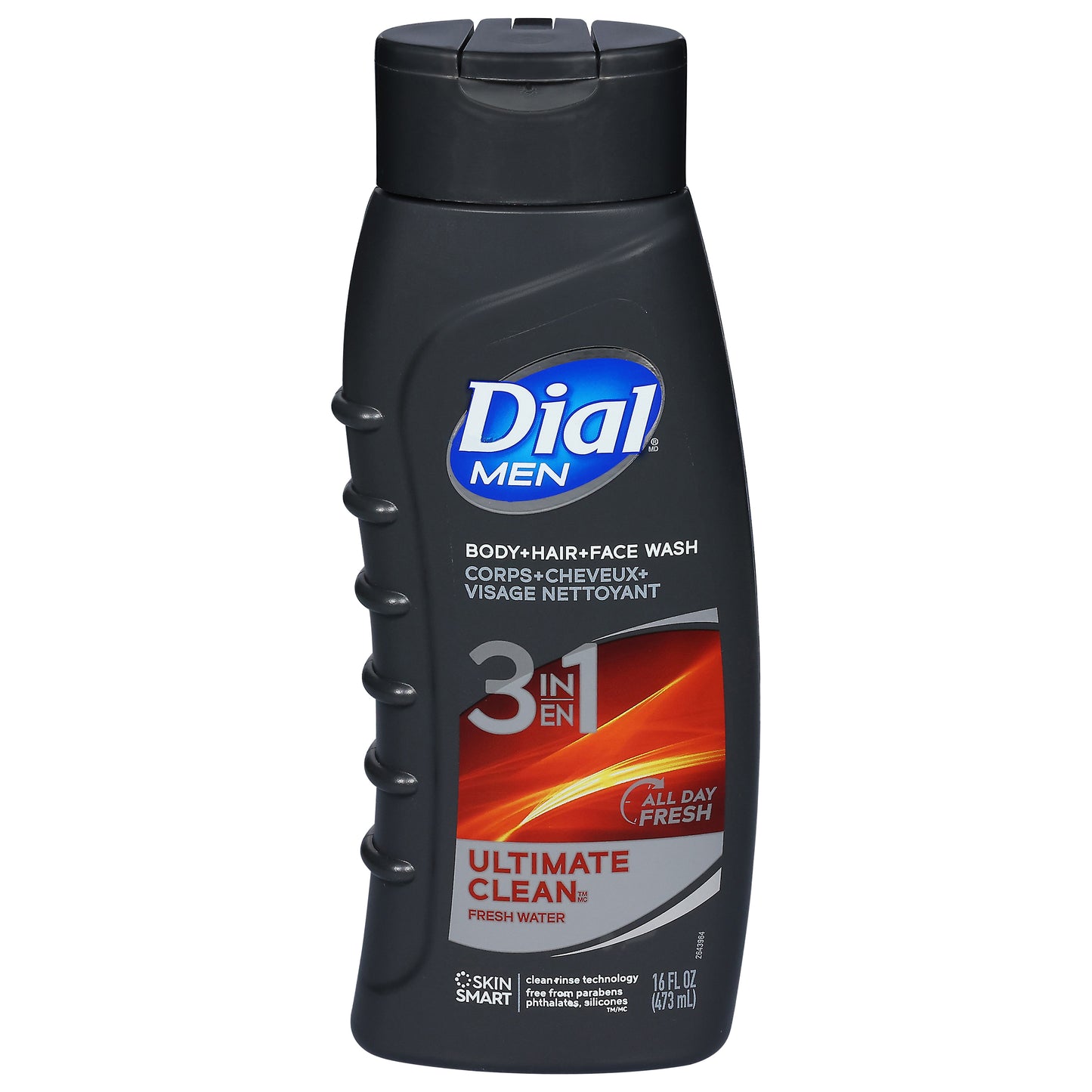 Dial Men 3 in 1 Ultimate Clean Fresh Water Body + Hair + Face Wash 16 fl oz