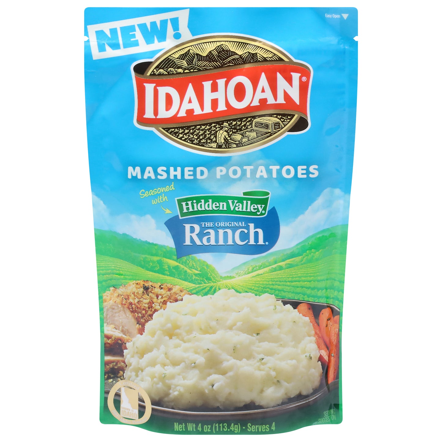 Idahoan Mashed Potatoes Seasoned with Hidden Valley The Original Ranch 4 oz