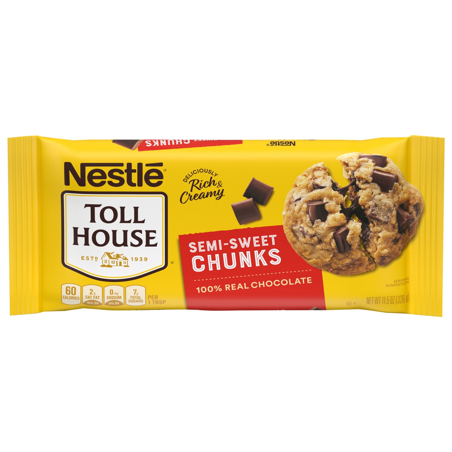 Nestle Toll House Semi Sweet Chocolate Chunks, 11.5 Oz 11.5 oz.