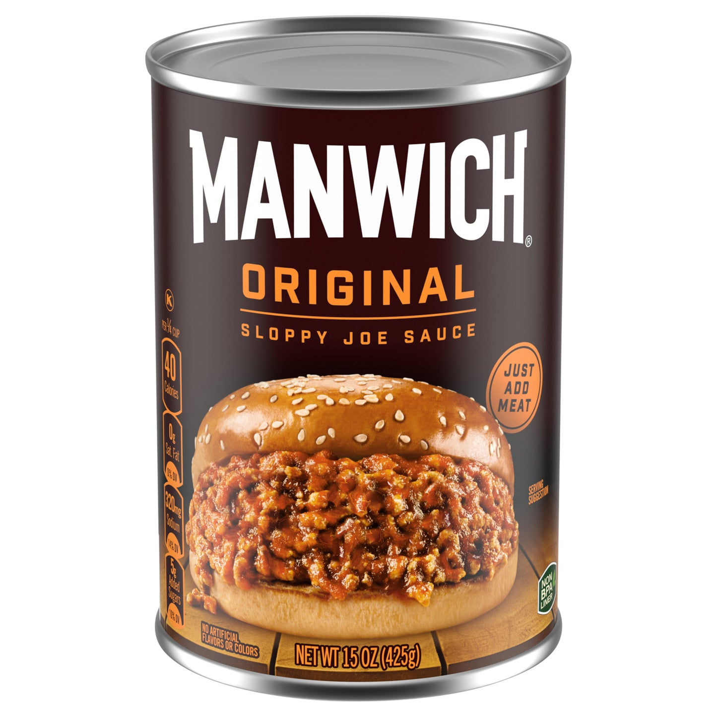 Manwich Original Sloppy Joe Sauce, Canned Sauce, 15 oz.