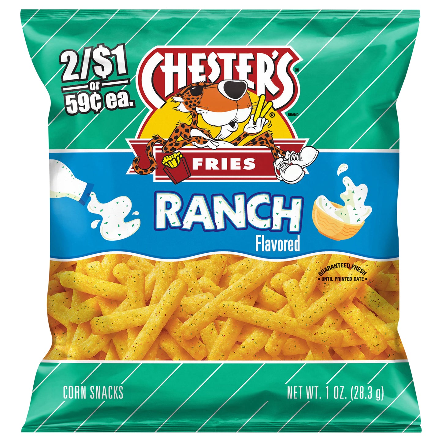 Chester's Fries Corn Snacks Ranch Flavored 1 Oz