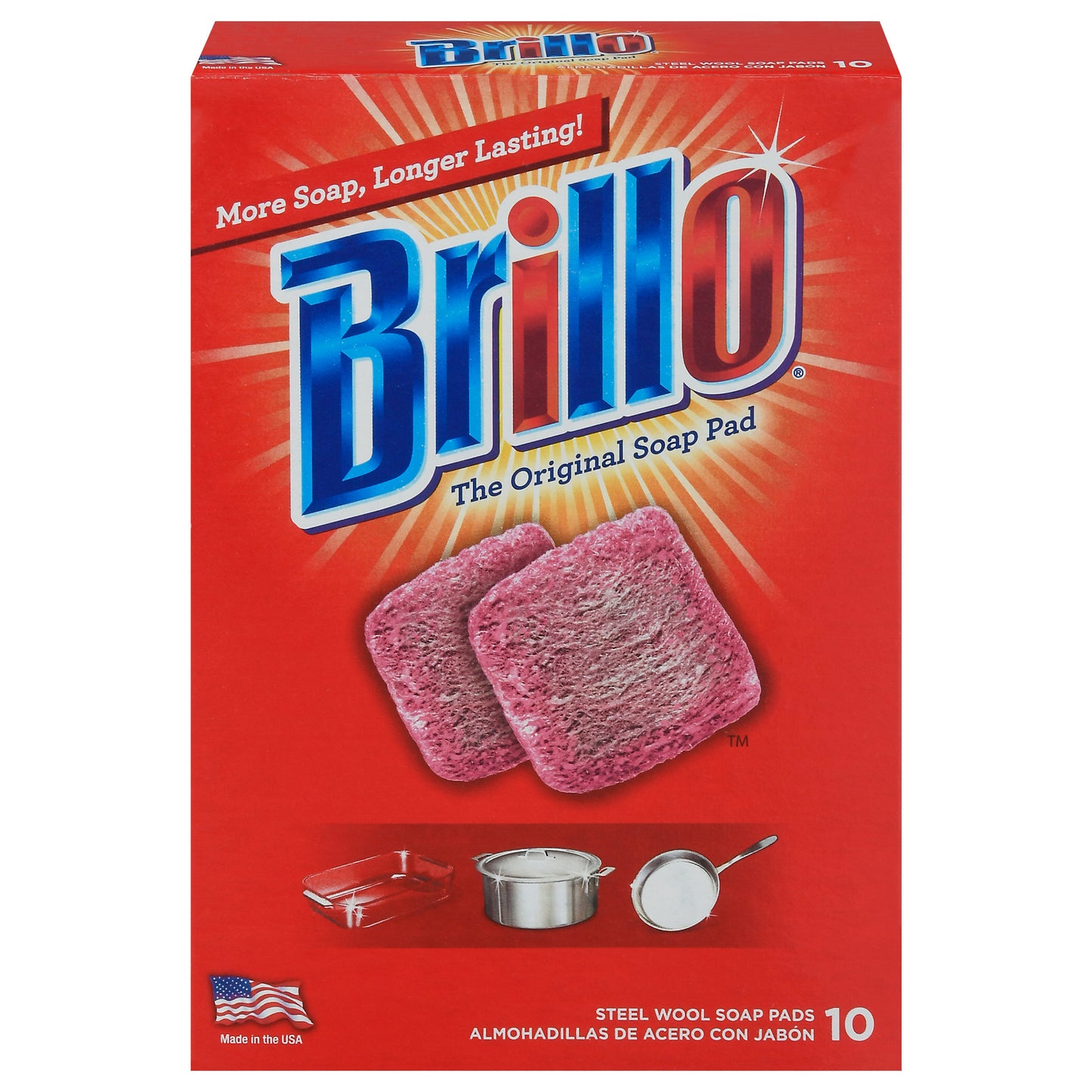 Brillo Steel Wool Soap Pads 10 ea