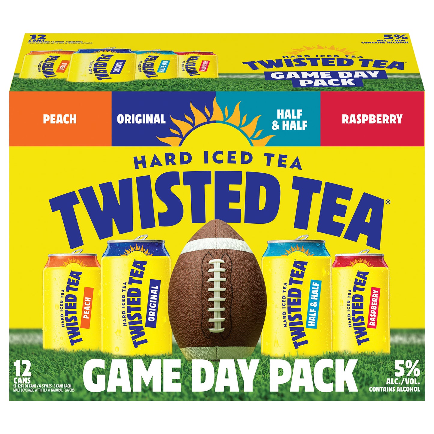 Twisted Tea Variety Game Day Pack, Hard Iced Tea (12 fl. oz. Can, 12pk.)