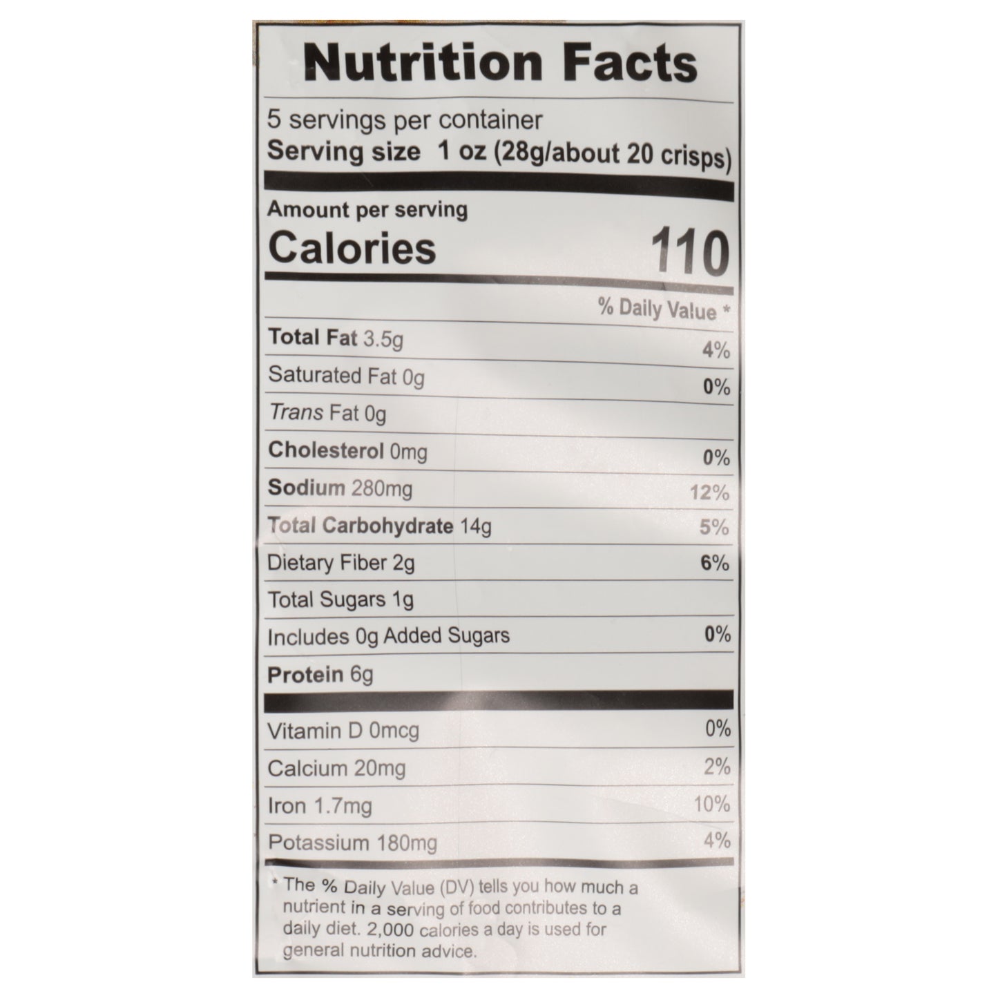 PeaKaPop Sea Salt Veggie Crisps 5 oz