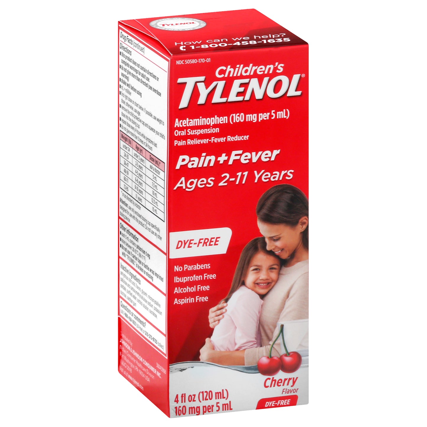 Tylenol Children's Cherry Flavor Pain+Fever 4 oz