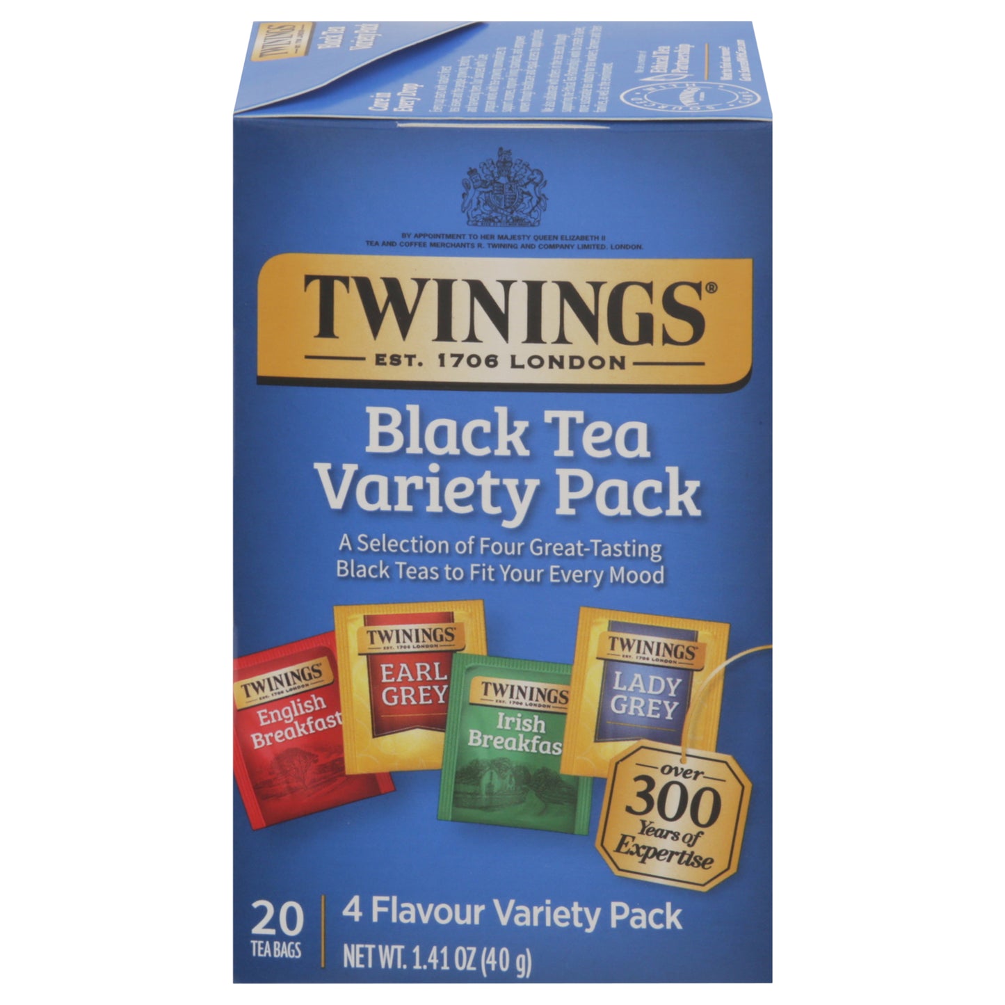 Twinings 4 Flavour Black Tea Variety Pack 20 Bags