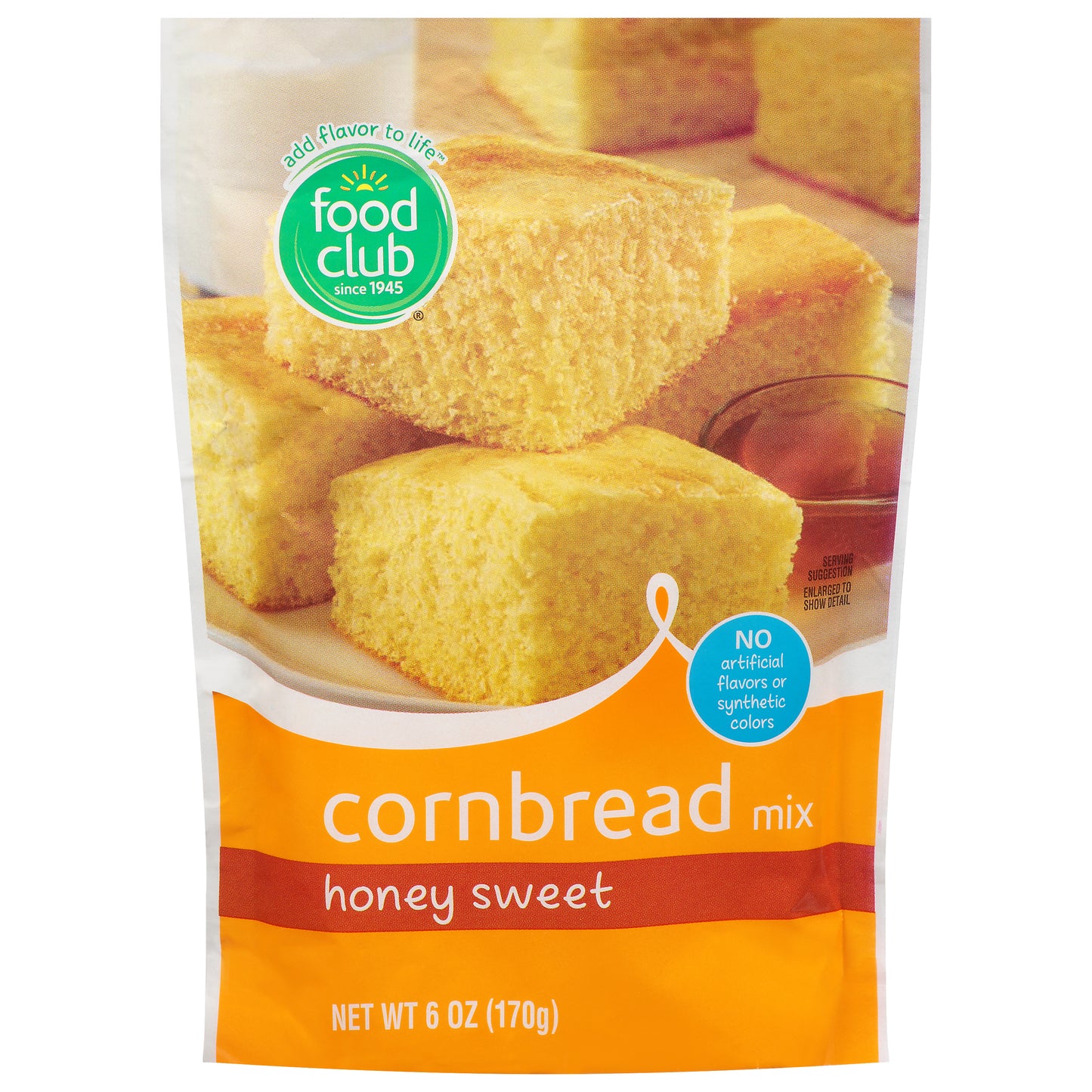 Food Club Honey Sweet Cornbread Mix 6 oz