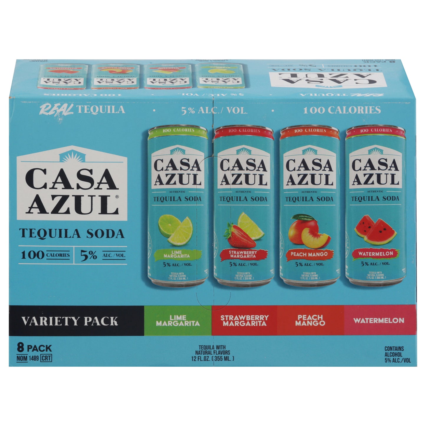 Casa Azul Variety Pack Tequila Soda 8 - 12 fl oz Cans