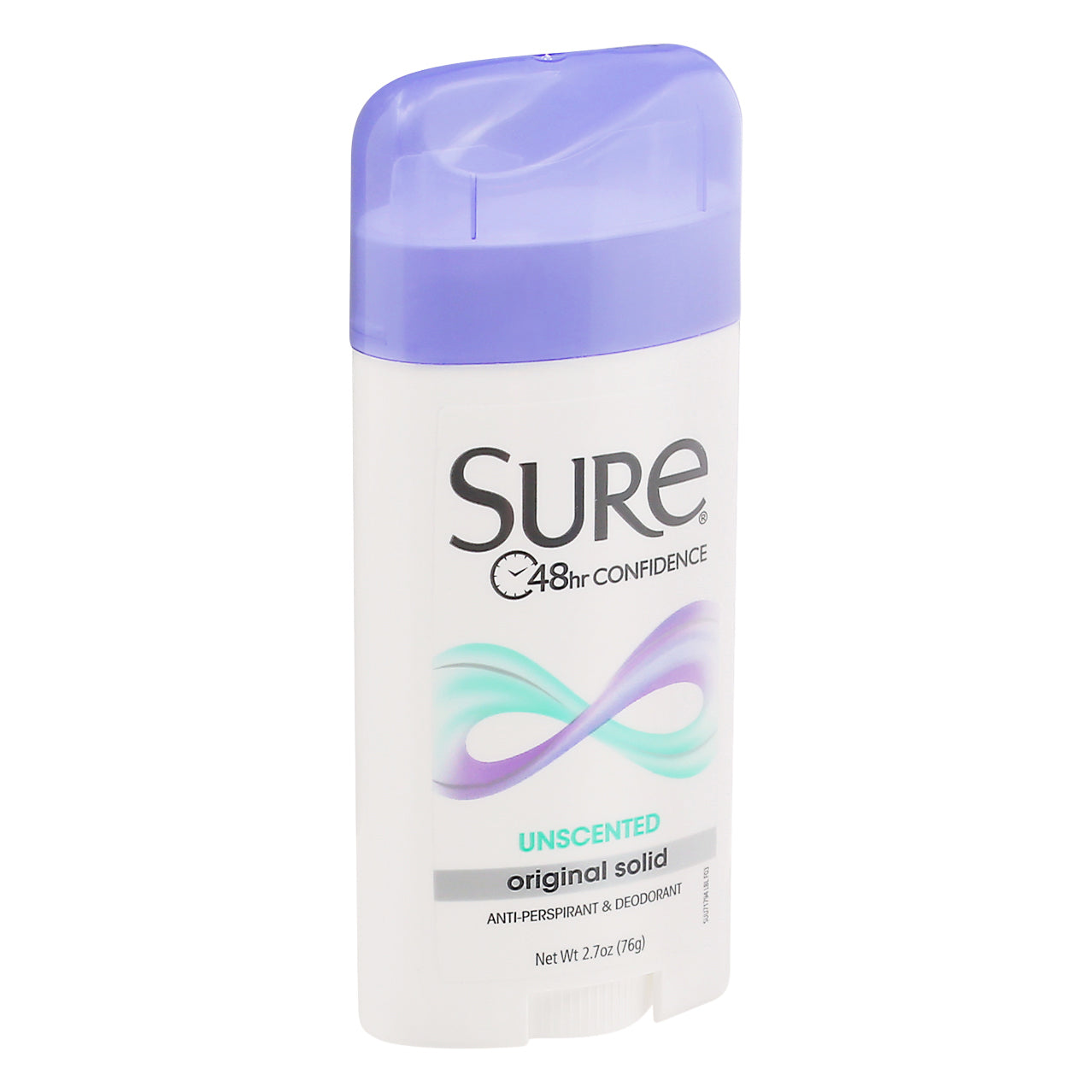 Sure Original Solid Unscented Anti-Perspirant & Deodorant 2.7 oz