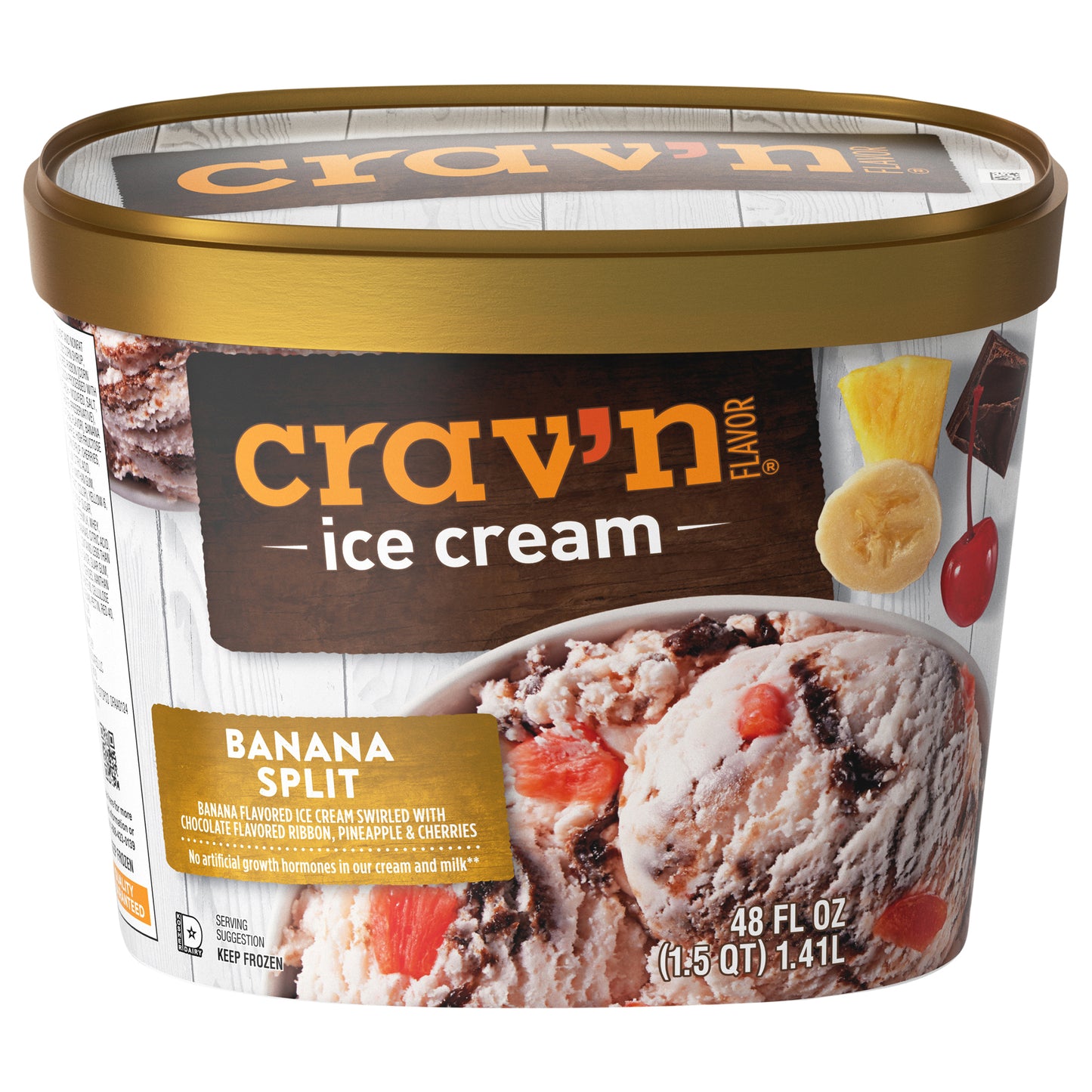 Crav'n Flavor Banana Split Ice Cream 48 fl oz