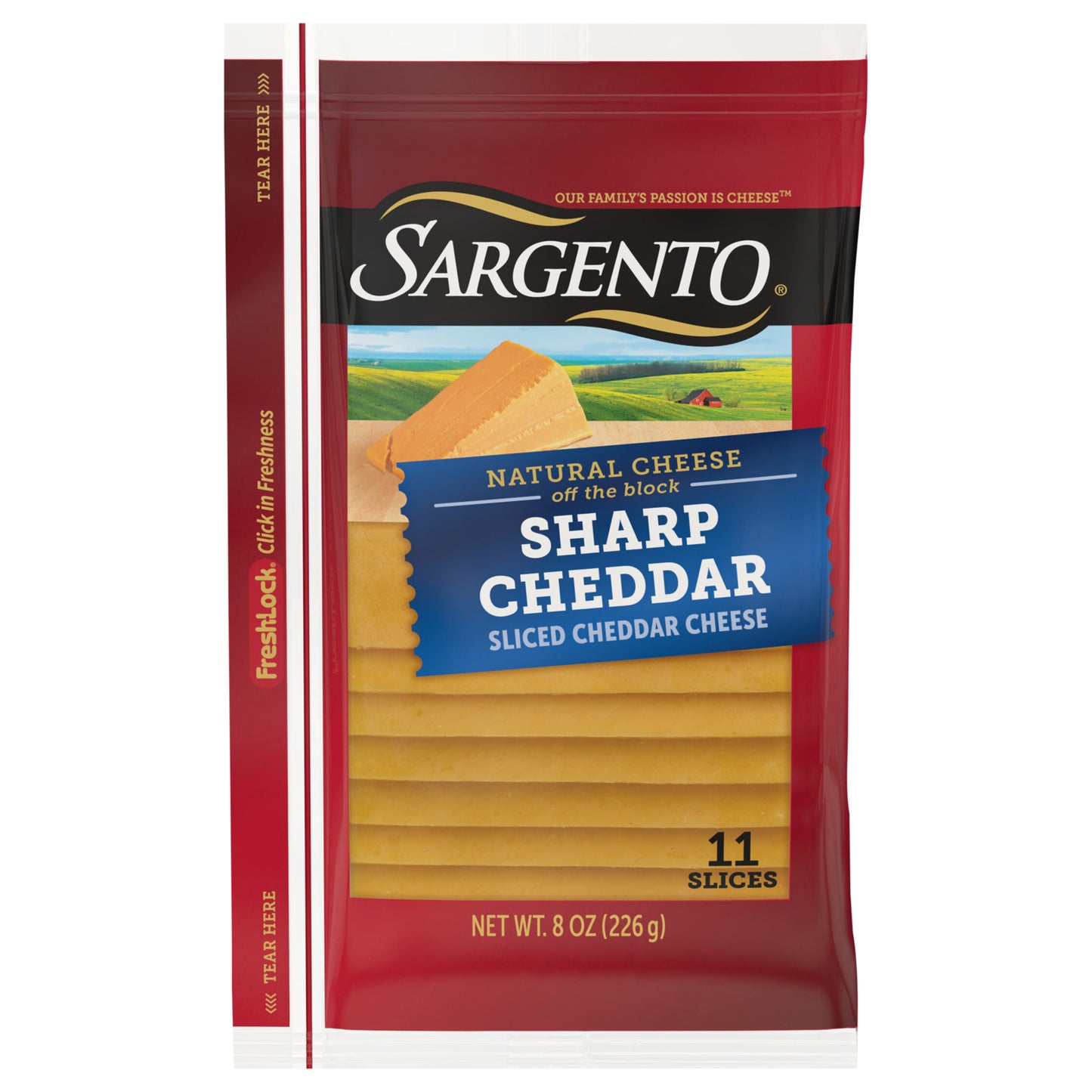 Sargento Natural Sharp Cheddar Sliced Cheese 11 ea