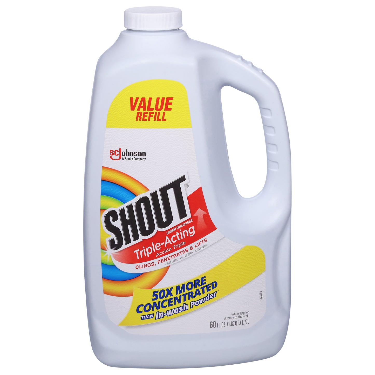 Shout Value Refill Triple-Acting Laundry Stain Remover 60 fl oz