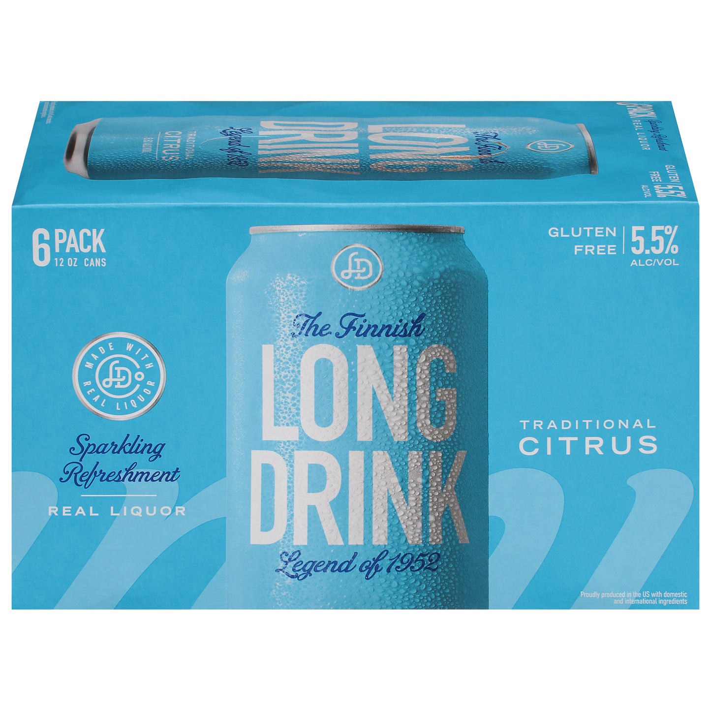 Long Drink Traditional Citrus Gin 6 - 12 fl oz Cans
