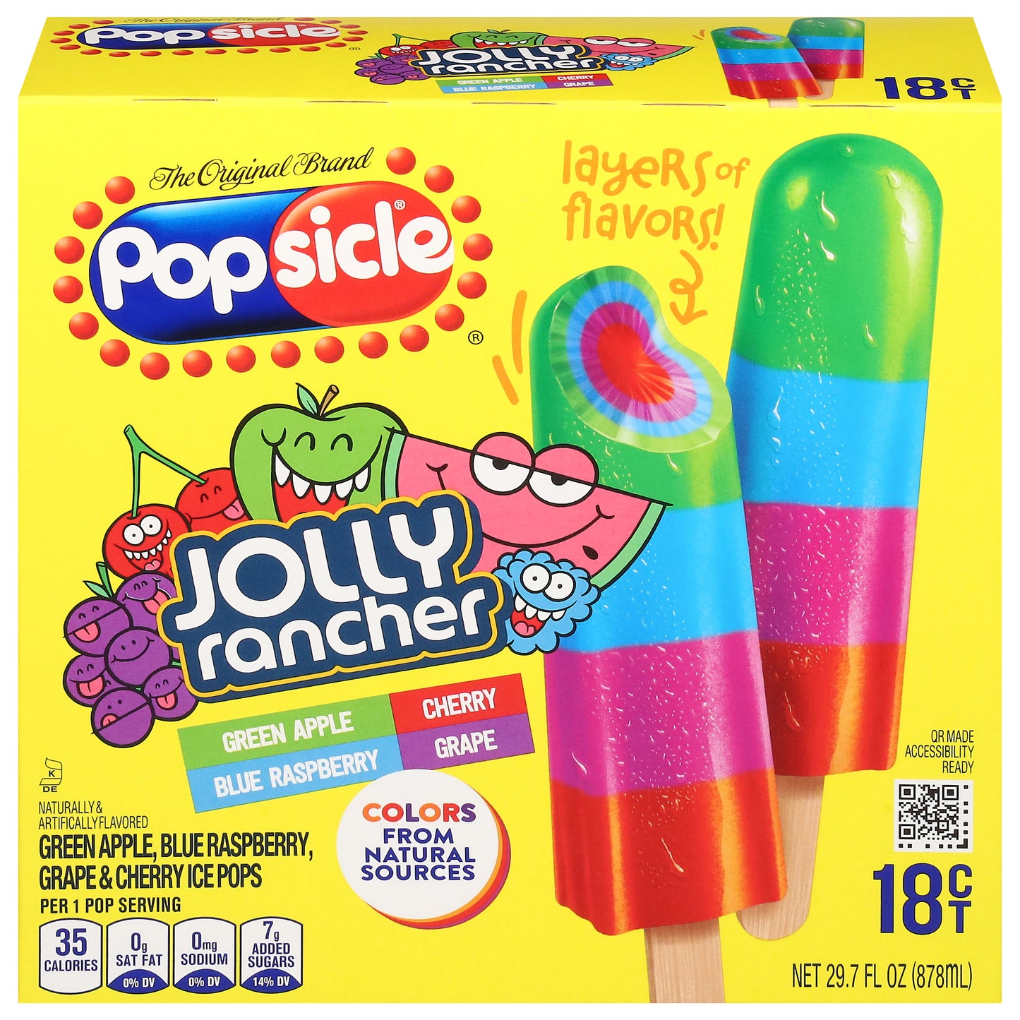 Popsicle Jolly Rancher™ Candy Flavor Ice Pop Ice Pops