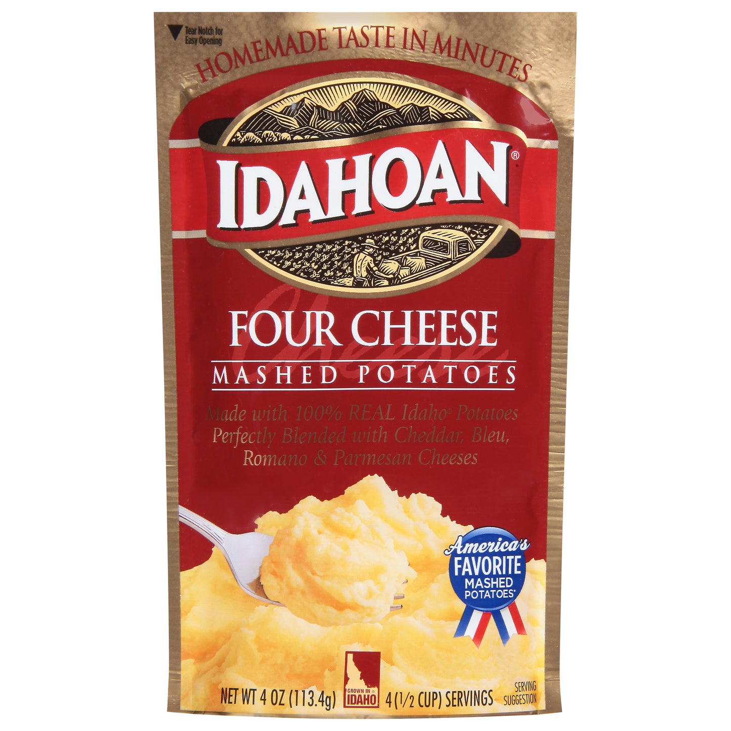 Idahoan Four Cheese Mashed Potatoes 4 oz