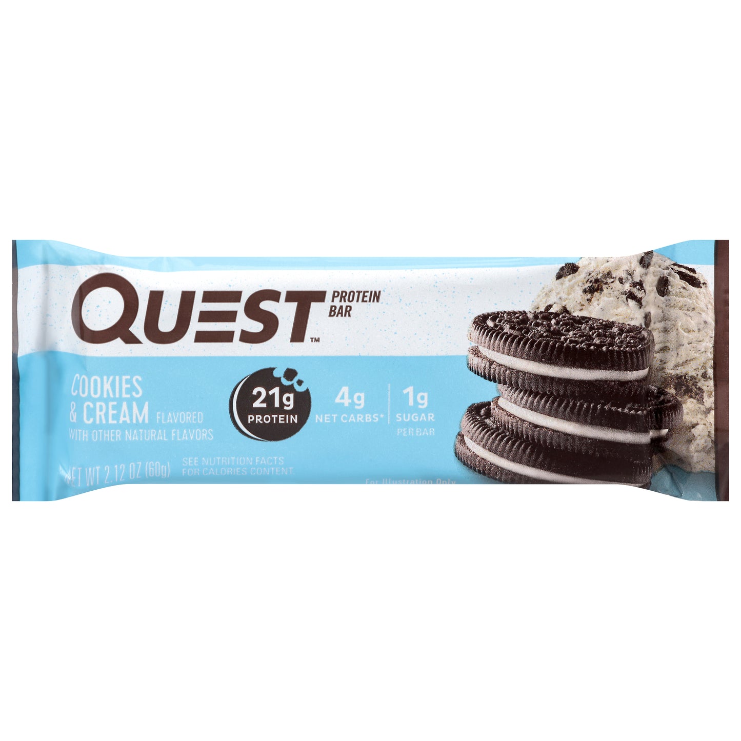 Quest Cookies & Cream Protein Bar 2.12 oz