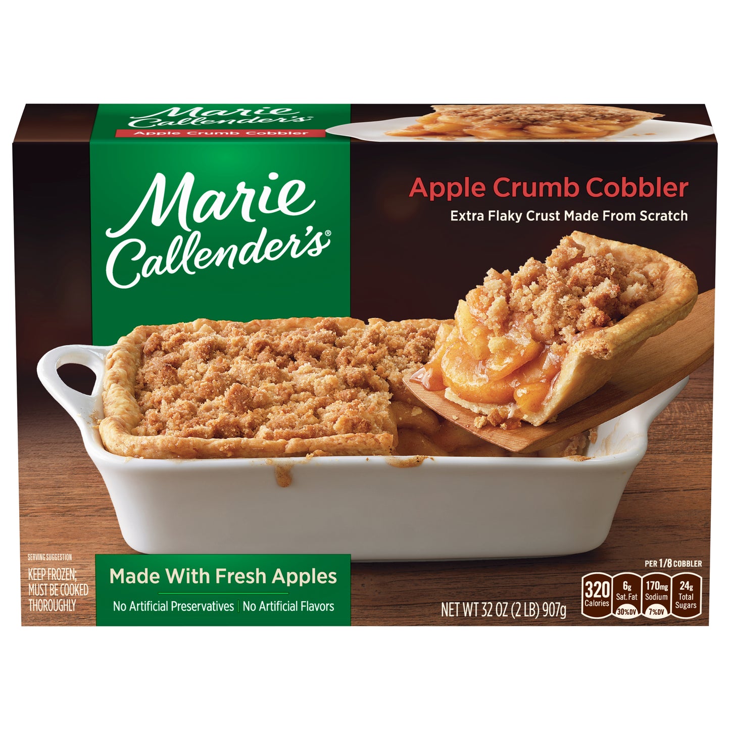 Marie Callender's Frozen Cobbler Dessert, Apple Crumb, 32 Ounce