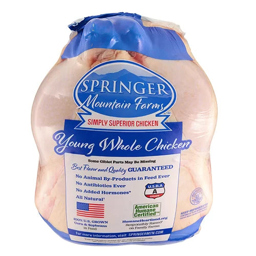 Springer Mountain Farms Whole Chicken Fryers
