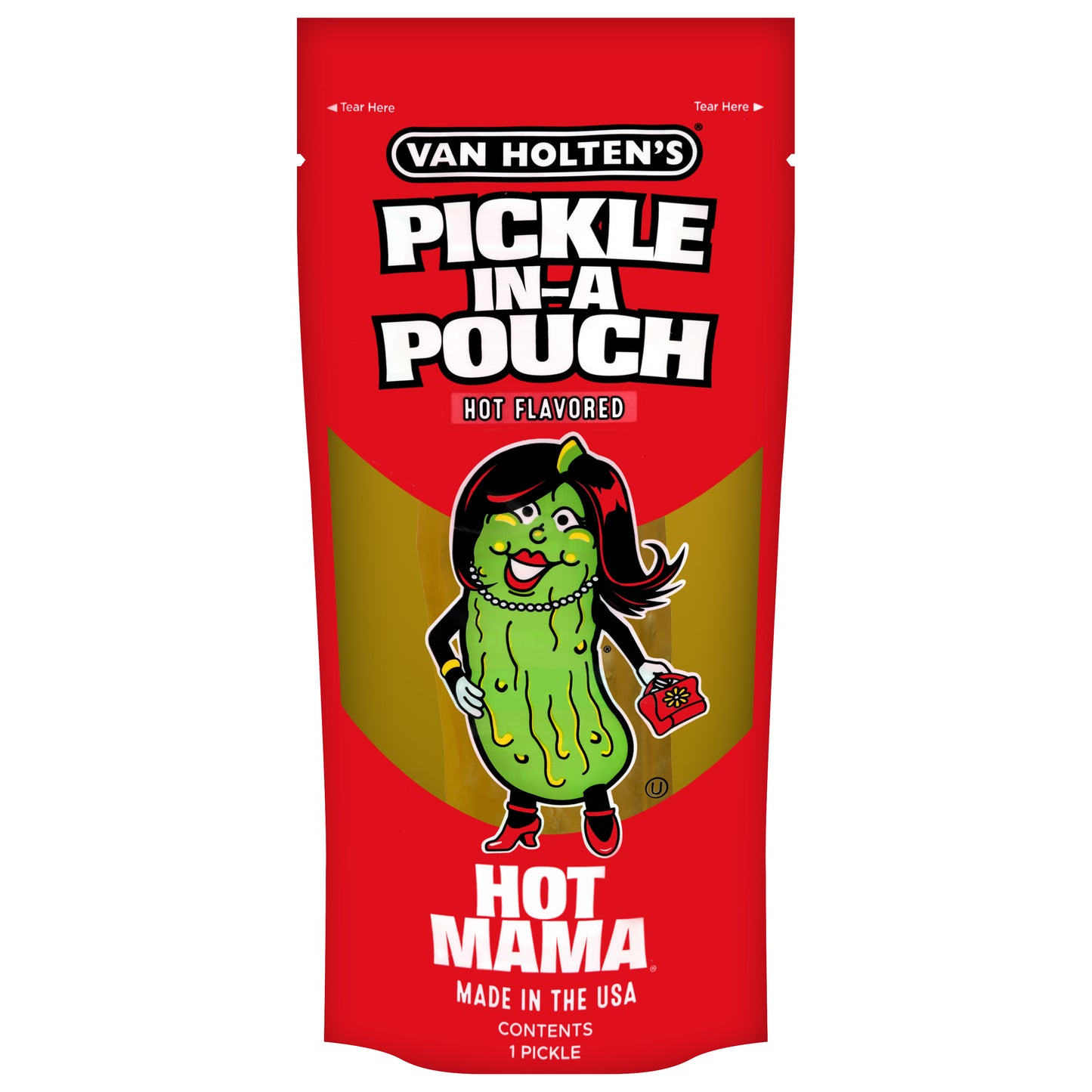 Van Holten's Hot Mama Hot Flavored Pickle-in-a-Pouch 1 ea