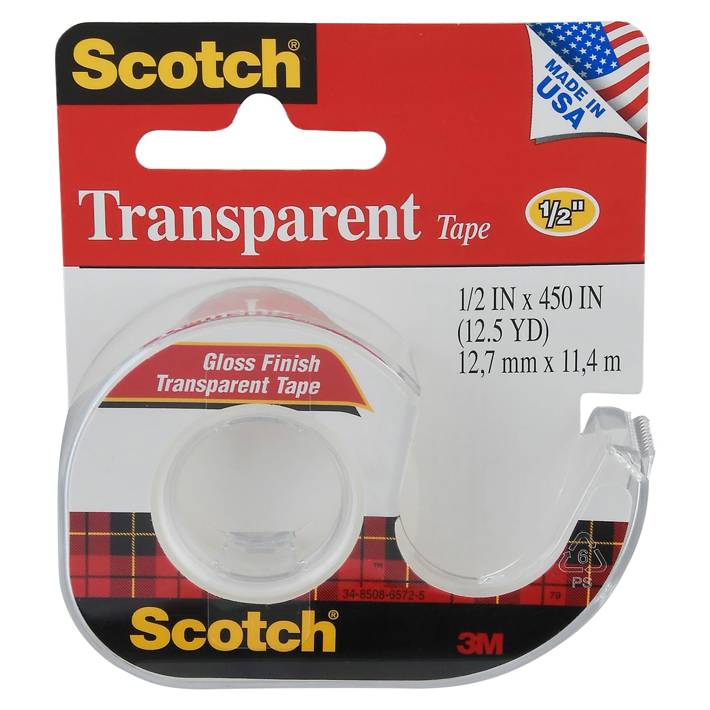 Scotch Transparent 1/2 Inch Tape 1 ea