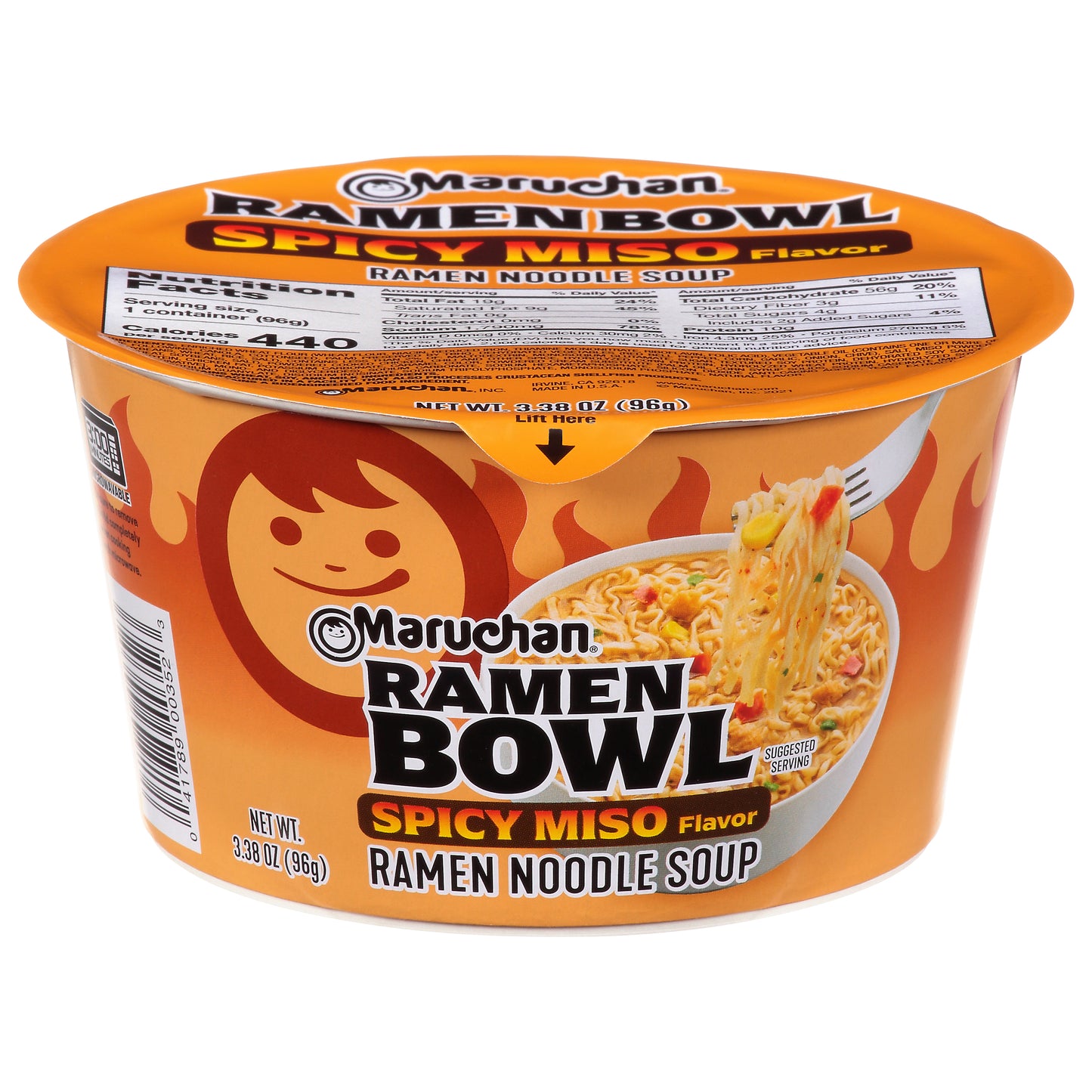 Maruchan Spicy Miso Flavor Ramen Bowl 3.38 oz Cup