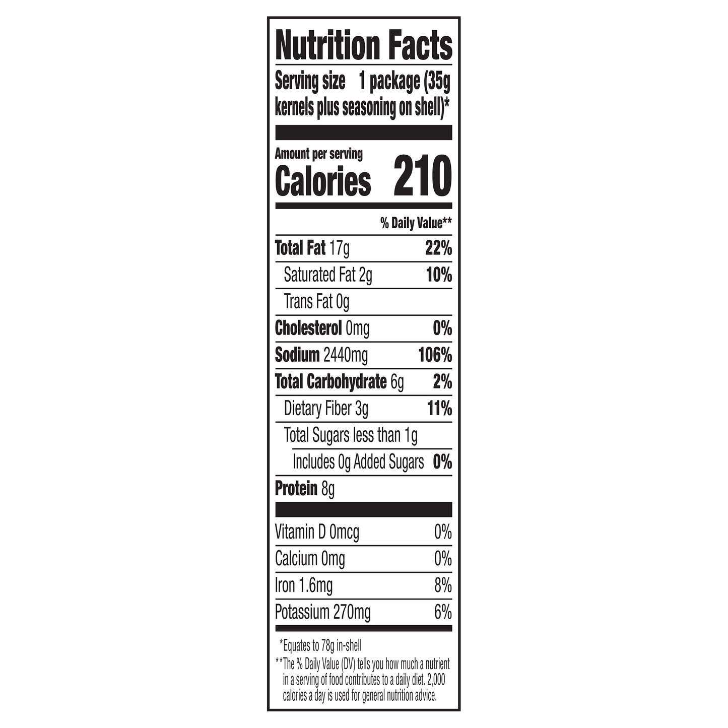 BIGS Original Salted and Roasted Sunflower Seeds, 2.75 oz