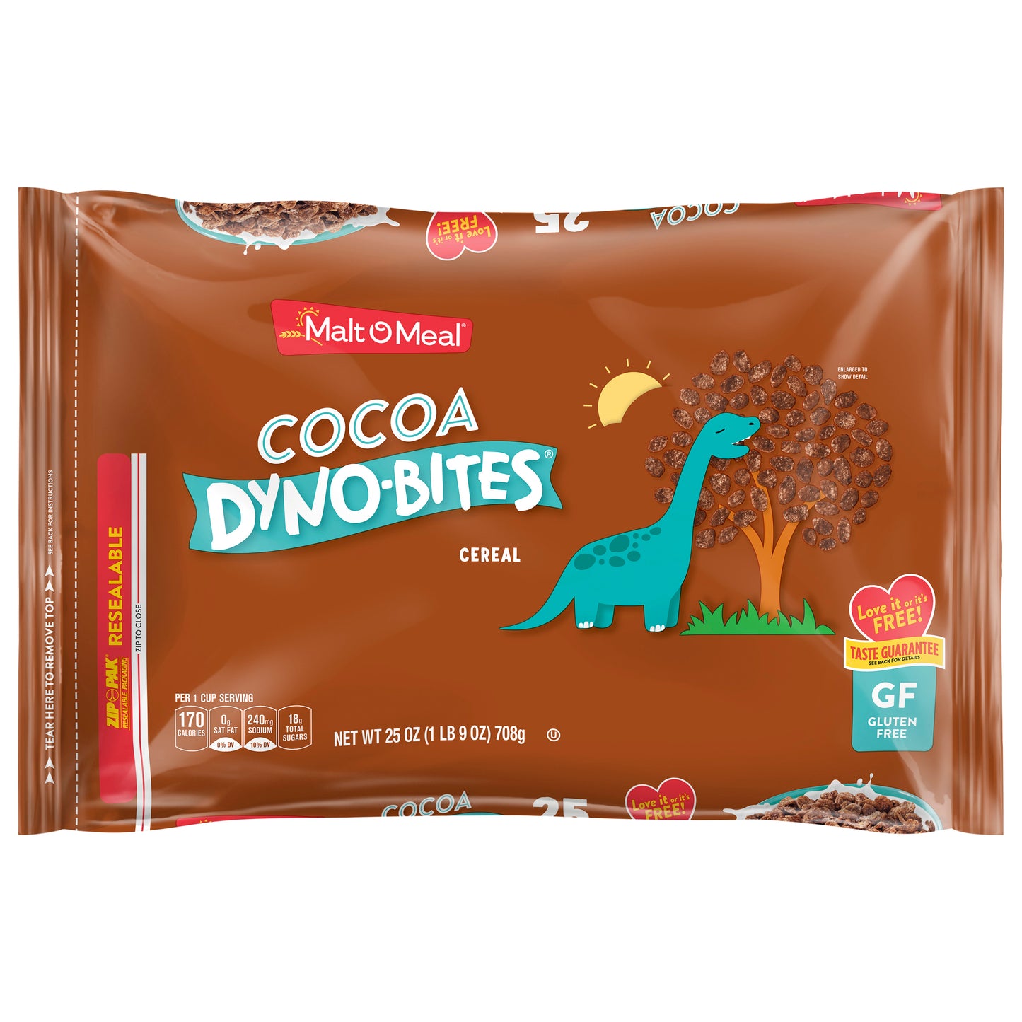 Malt O Meal Dyno-Bites Cocoa Cereal Family Size 25 oz