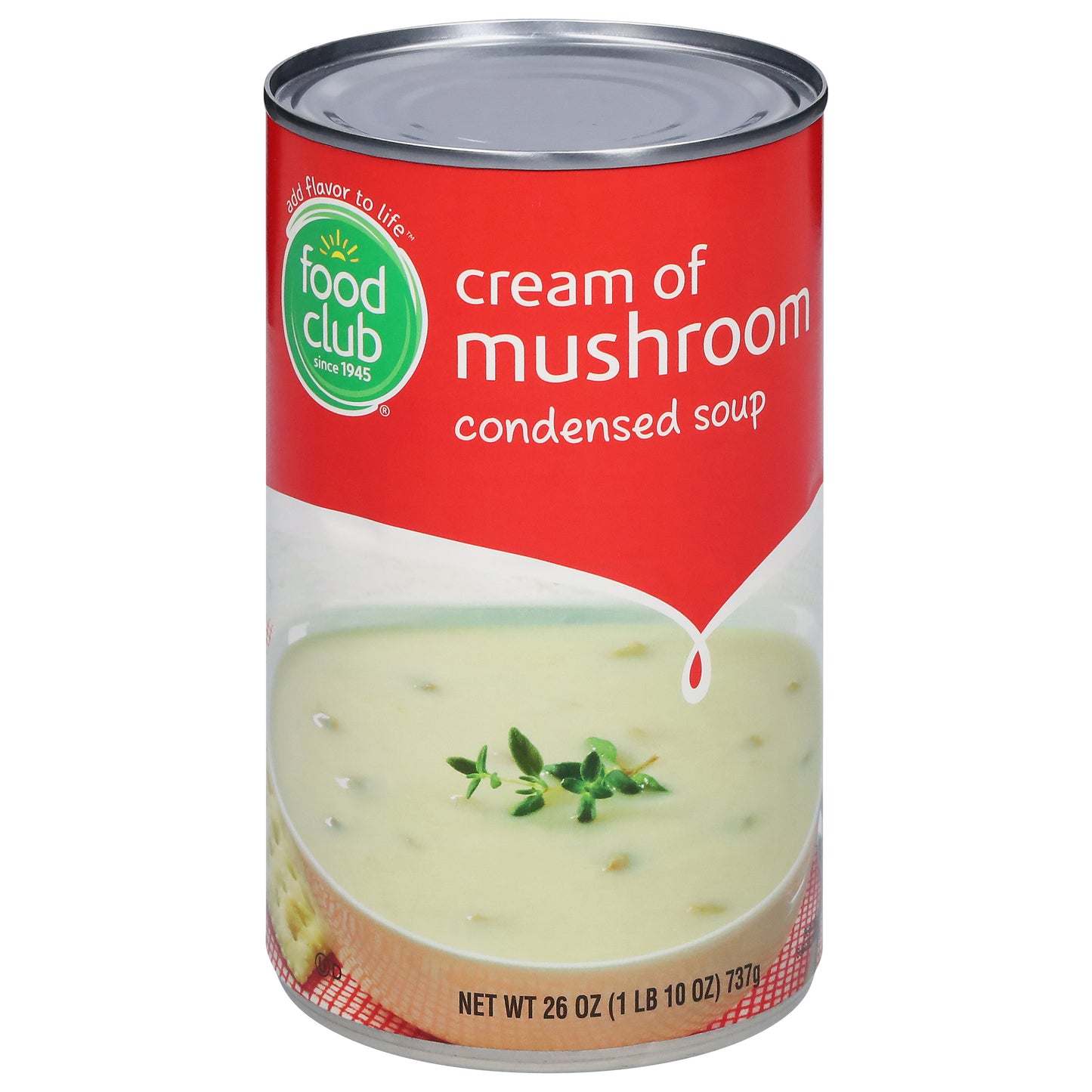 Food Club Cream of Mushroom Condensed Soup 26 oz