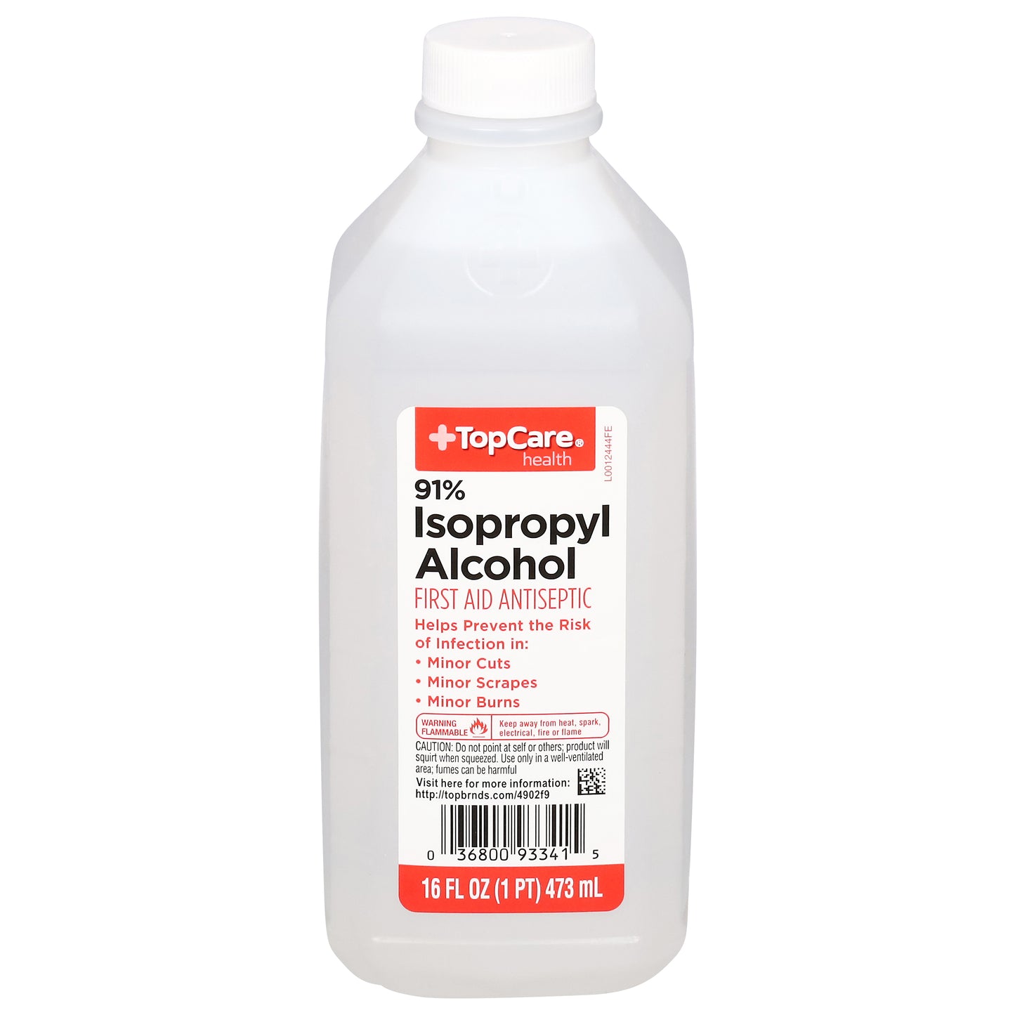 TopCare Health 91% Isopropyl Alcohol First Aid Antiseptic 16 fl oz