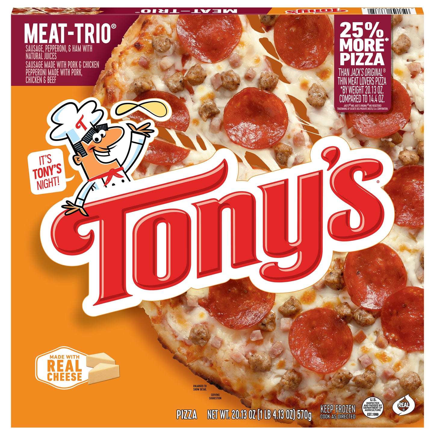 Tony's Meat-Trio Pizza 20.13 oz
