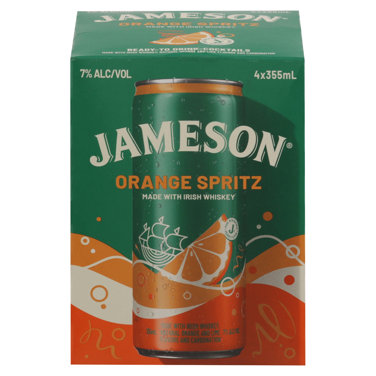 Jameson Orange Spritz Cocktail 4 - 355 ml Cans