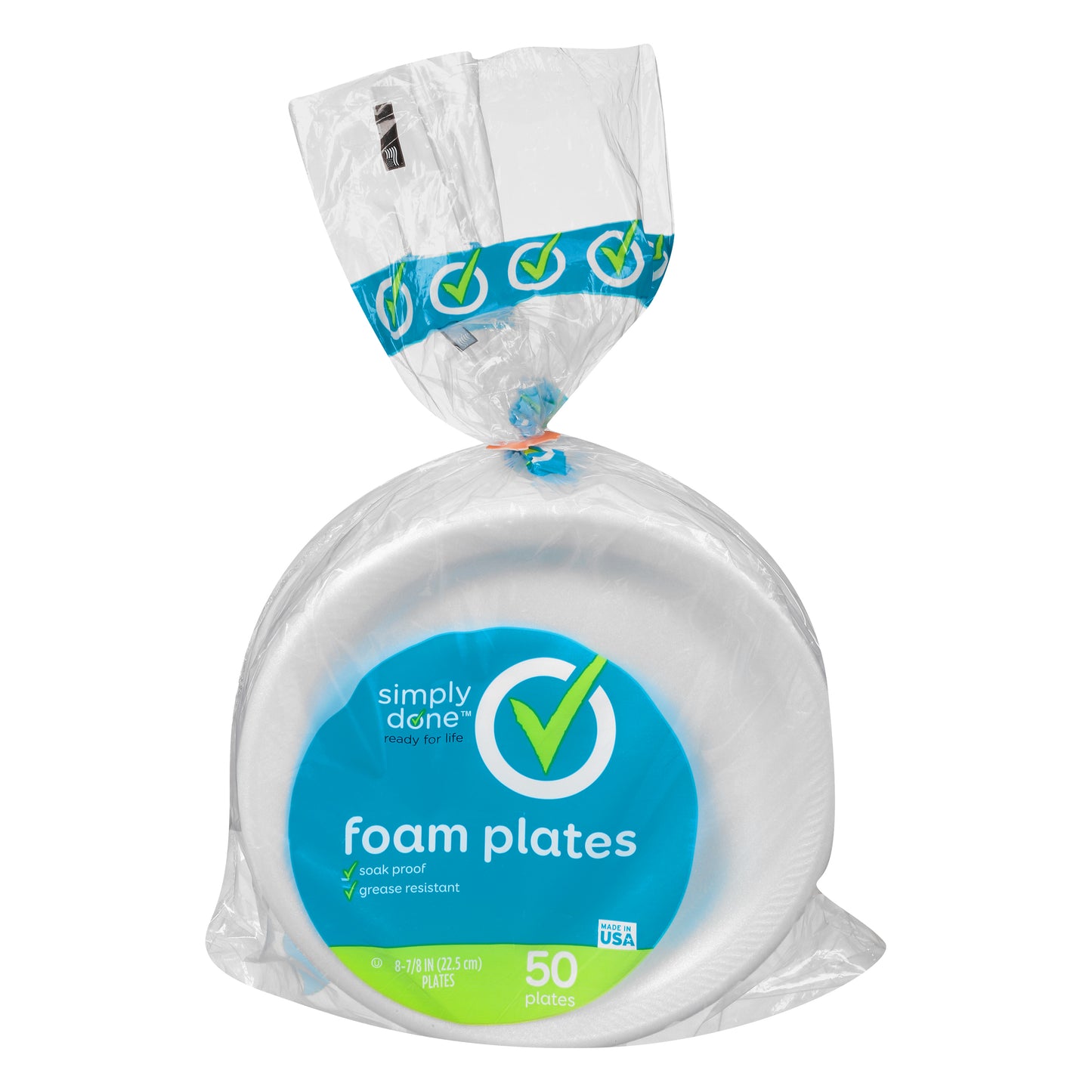 Simply Done 8-7/8 Inch Foam Plates 50 ea