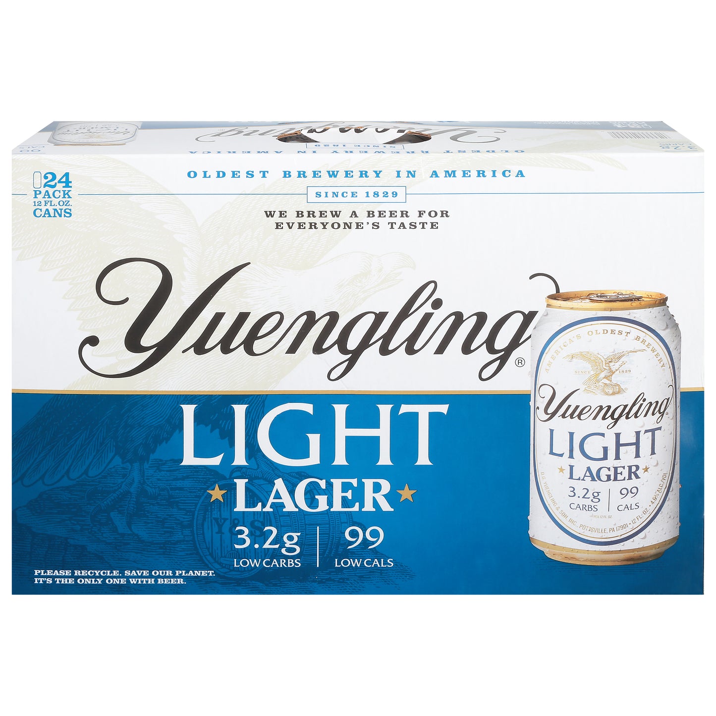 Yuengling Light Lager Beer 24 - 12 fl oz Cans