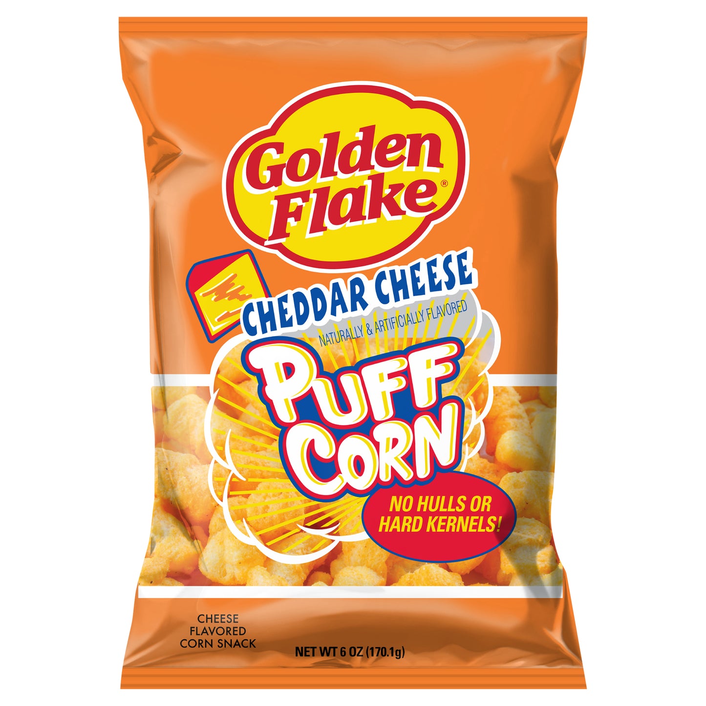 Golden Flake Cheddar Cheese Puff Corn 6 oz