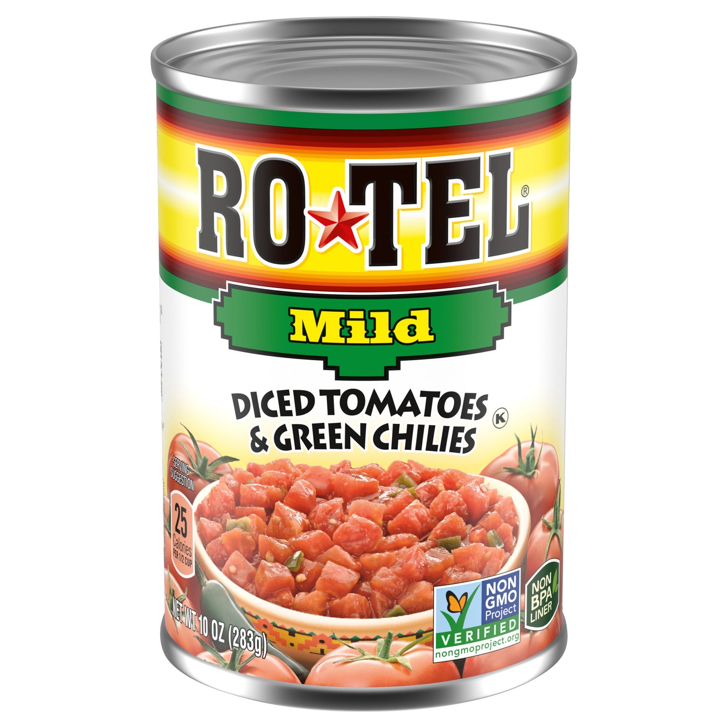 ROTEL Mild Diced Tomatoes and Green Chilies, 10 oz.